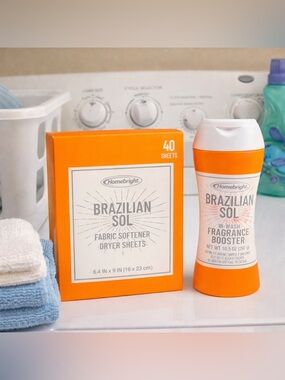 Brazilian Sol Fragrance Booster & Dryer Sheets Set -New